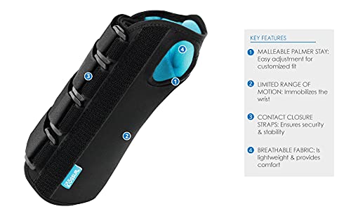 [Australia] - Ossur Formfit Wrist & Forearm Brace for Tendonitis, Carpel Tunnel, Post Cast Healing and Soft Tissue Injuries | Wrist Immobilization, Breathable Material, Custom Fit | 10" Version (Right, X-Large) Right, X-Large 10" 