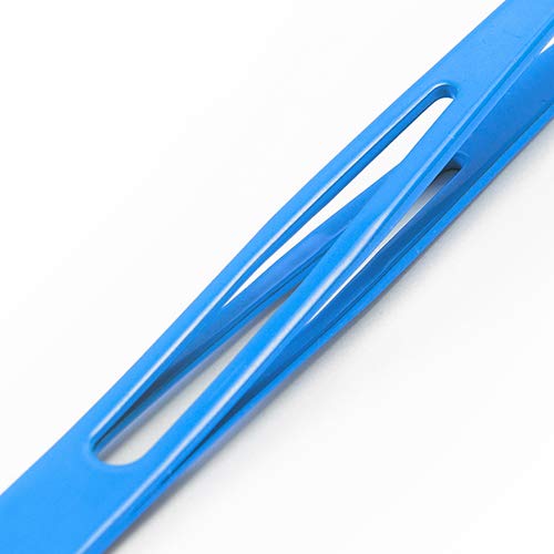 [Australia] - Refine Professional Italian Slant Tip Tweezers, Blue, 3.75" 