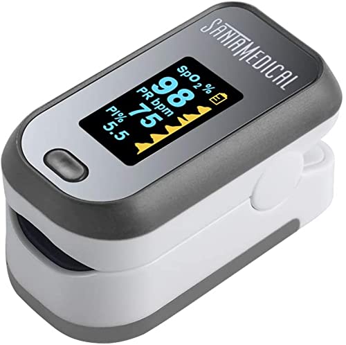 [Australia] - Finger Pulse Oximeter, (SpO2) Blood Oxygen Saturation Monitor with Pulse Rate Measurements and Pulse Bar Graph, Digital Reading LED Display 