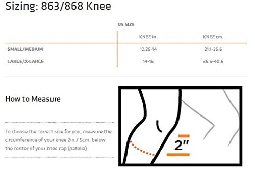 [Australia] - Shock Doctor Knee/Patella Support Wrap with Dual Strap Compression Black Small-Medium 