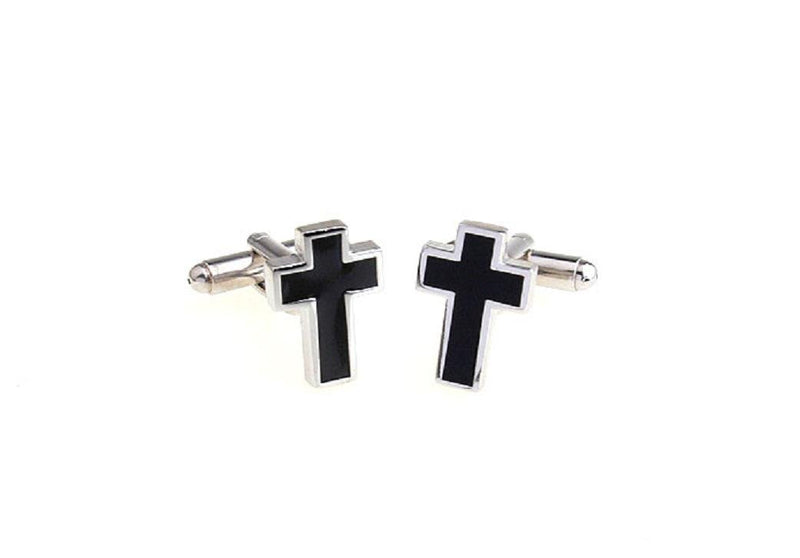 [Australia] - MRCUFF Cross Pair Cufflinks in a Presentation Gift Box & Polishing Cloth 