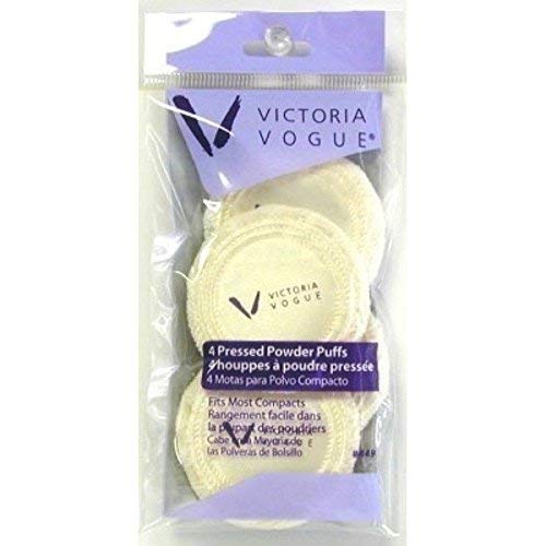 [Australia] - Victoria Vogue, Round Puff Pressed Powder Puff, 4 ea, 4 Count 