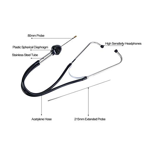 [Australia] - Mechanics Stethoscope For Car Vans - Cylinder Stethoscope Replace Auto Mechanics Engine Repair Tester Diagnostic Tool Replacement For Monitor Engines Bear 