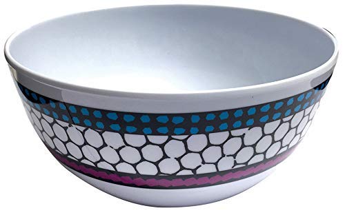 [Australia] - Leisurewize LWACC380 Melamine 16 Pcs Dinner Set - Plates, Bowls, Mugs, Side Plates - Honeycomb Art, Heat Resistant, Dishwasher Safe Portable Dinnerware 