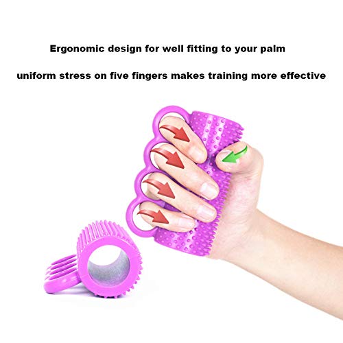 [Australia] - Flexible Silicone Hand Recovery Exerciser Hand Strengthener Massage Tool Finger Training Exerciser for Stroke Patients Elders 