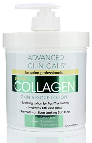 [Australia] - Advanced Clinicals 2 Piece Anti-aging Skin Care set with collagen. 16oz Spa Size Collagen Lotion And 1.75oz Collagen Instant Plumping Serum To Hydrate, Moisturize, Firm, Dry, Cracked Skin. 