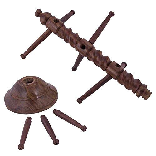 [Australia] - Indian Crafts Idea Decor Sheesham Wood Bangles Stand,Bangle Hanger,wood handers,9 Rod Bracelet Stand, Jewelry Display Stand Tower for Necklace, Bangle Storage Organizer,Bangle bracelet display stand 