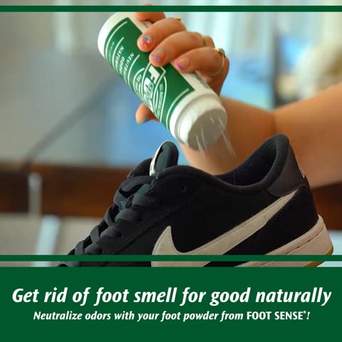 [Australia] - Natural Foot and Shoe Odor Eliminator – Talc-Free Shoe Deodorizer and Body Powder Neutralizes Smelly Odors – Long-Lasting, Fast-Acting Foot Powder for Kids and Adults USA- Made by Foot Sense - 2 Pack 3.52 Ounce (Pack of 2) 