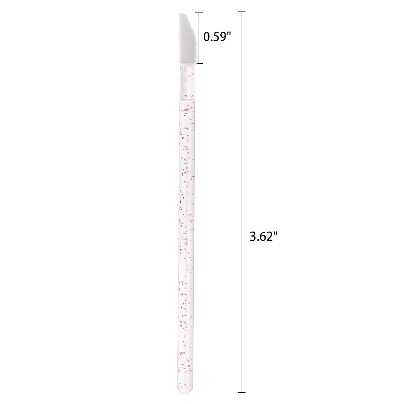 [Australia] - 300 Counts Lip Applicators Disposable Lip Brushes Crystal Lipstick Lip Gloss Wands, Pink 