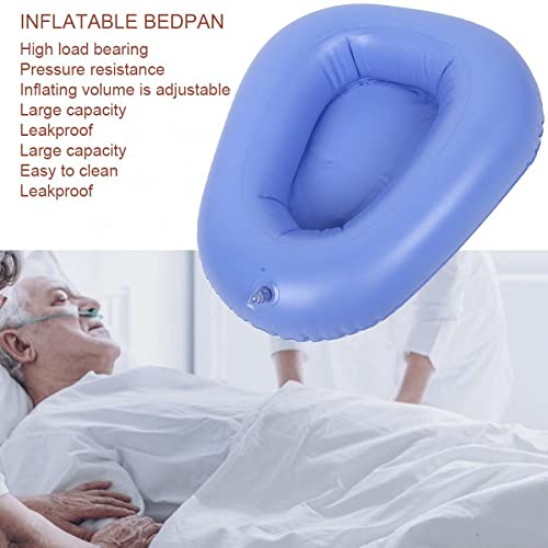 [Australia] - Raguso Good Air Permeability Bed Pan Resistant to Tortuosity Patient Care Bedpan PU material for Patients for Fractured for Elderly Bedridden 