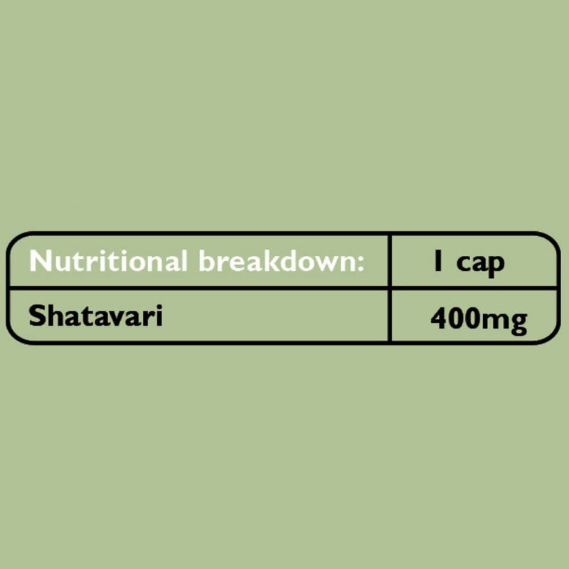 [Australia] - Fushi Shatavari Organic Herbal Supplement 60 Caps | Fresh-Ground Wholefood | Female Balance | Women’s Health Supplement | Ethical & Vegan 