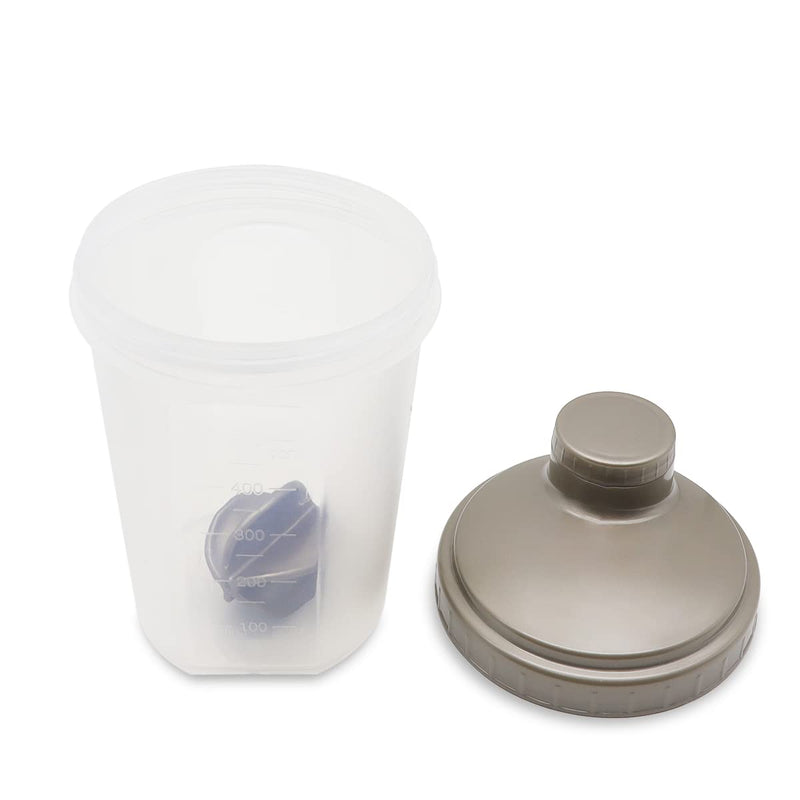 [Australia] - NUPO® Fitness Shaker Protein Shake [500 ml - Transparent] - Premium Mixing Function with Mixing Ball & BPA Free - Protein Shaker - Protein Shake Shaker - Whey Shaker - Shaker Bottle - Gym Shaker 