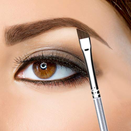 [Australia] - Vertex Beauty Angled Eyeliner Brush Slanted Small - Thin Winged Liner For Clean Lines | Apply Smooth Liquid Gel Liner For A Fine Wing | Application Of Flat Angle Edges Allows Precision Control To Achieve Sexy Cat Eyes 