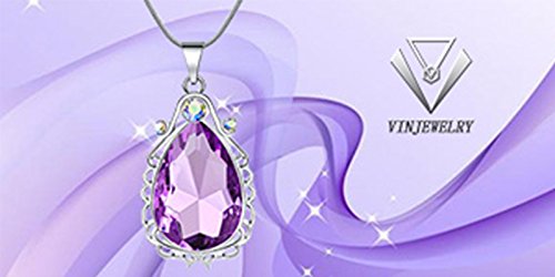 [Australia] - Princess Crown Sofia The First Tiara and Magic Amulet & Princess Waterdrop Pendant Necklace for Girls Perfect Birthday/Christmas Gift 