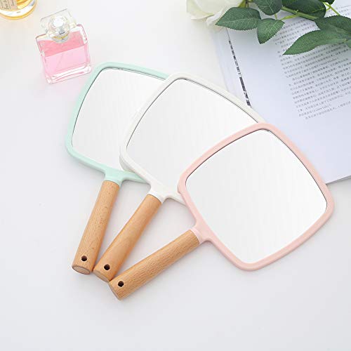 [Australia] - XPXKJ Handheld Mirror with Handle, for Vanity Makeup Home Salon Travel Use (Square, Green) Square green 