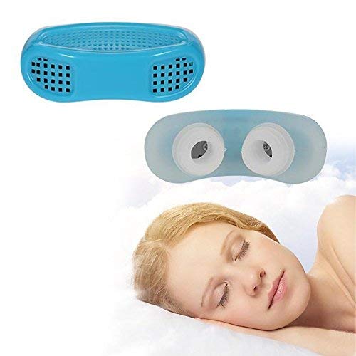 [Australia] - Anti Snore Nasal Dilators, Advanced Nasal Ventilation to Help Breathing and Snore Relief, Silicone Material, Travel Case Included (Blue) Blue 