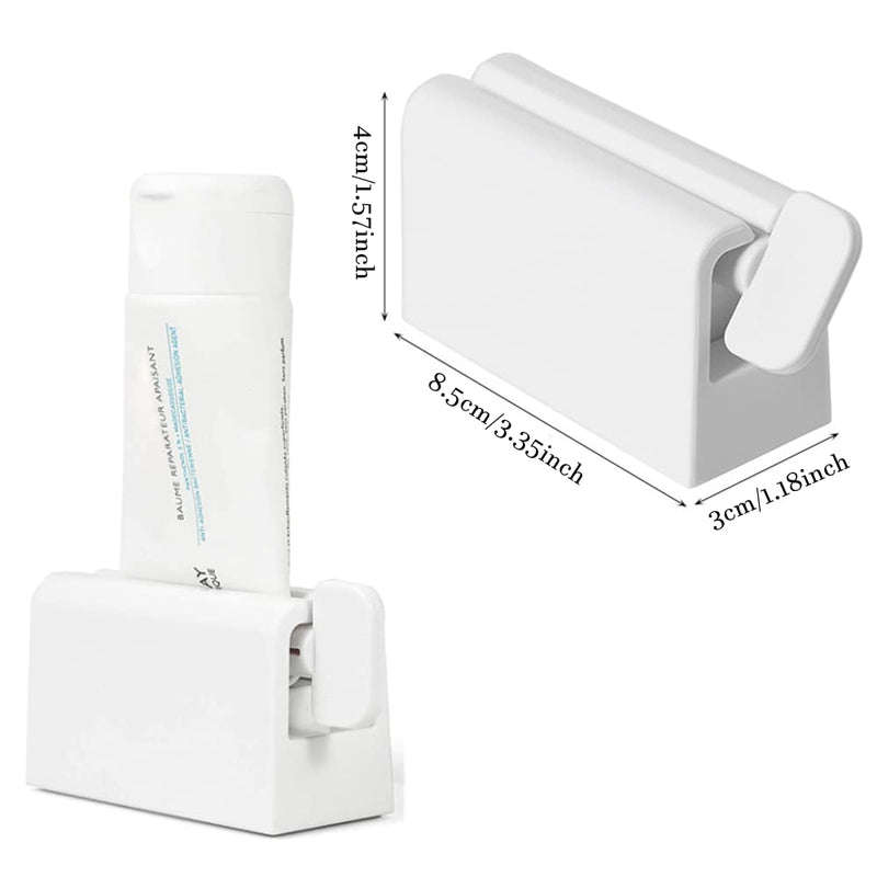 [Australia] - 2 Pieces Toothpaste Squeezer,Rolling Tube Toothpaste Squeezer Toothpaste Seat Holder Stand Rotate Toothpaste Dispenser for Bathroom 