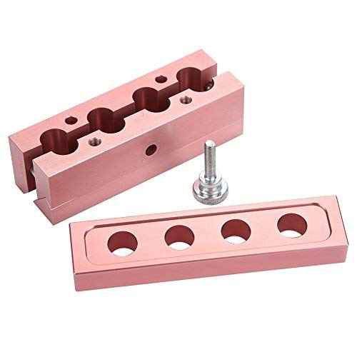 [Australia] - 12.1 DIY Lipstick Mold Aluminum Alloy Rose Gold Dual Uses Lip Balm Maker Tool (Style : 4 Holes) 