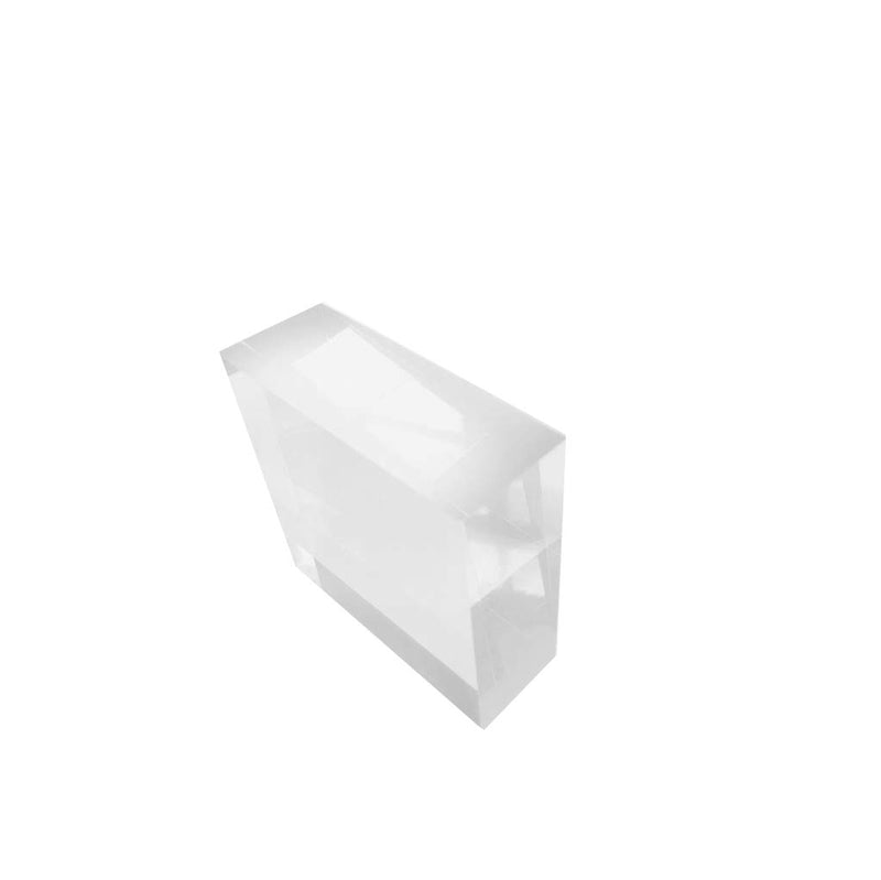 [Australia] - RY DISPLAY Clear Polished Acrylic Cube Acrylic Square Display Block Acrylic Jewelry Display Stand Ring Showcase Display Holder (2" x 4" x 4") 2" x 4" x 4" 