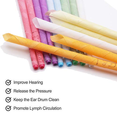 [Australia] - 32pcs Ear Candle for Aromatherapy, Natural Pure Beeswax Ear Candle Remove Ear Wax, with 16 Protective Disks 