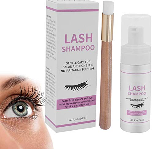 [Australia] - 50ml Eyelash Cleanser, Eyelid and Eyelash Foam Shampoo Gentle Eyelash Extension Cleanser for Removing Oil Make-up Residues 