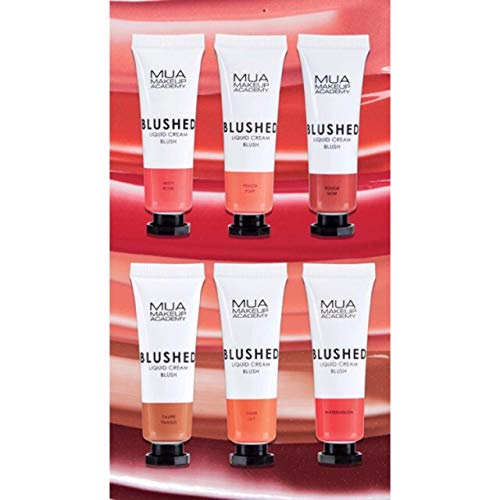 [Australia] - MUA Make Up Academy Blushed Liquid Cream Blusher Cosmetics (Misty Rose) Misty Rose 