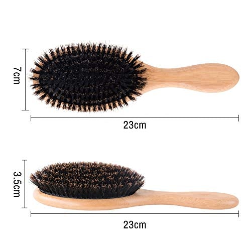 [Australia] - Flair Brush Pure Boar Bristle Soft Hair Brush - Bamboo Handle 