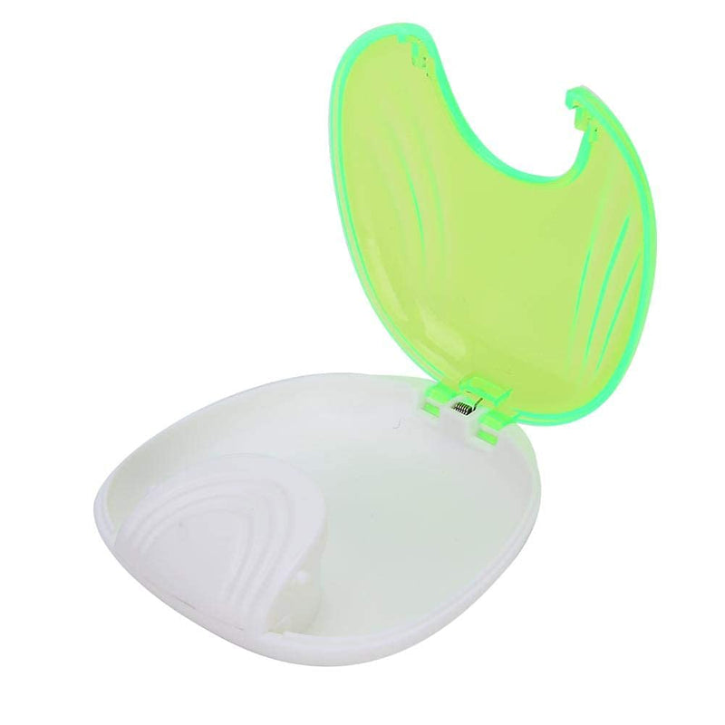 [Australia] - Retainer Case, Portable Large Retainer Cases for Orthodontic Retainer, Invisalign, Mouth Guard and Denture Storage, Tight Snap Lock, Light and Easy (green) green 