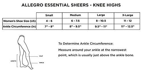 [Australia] - Allegro 8-15 mmHg Essential 81 Sheer Support Knee High Compression Hose, Comfortable Support Garments Fawn Medium 