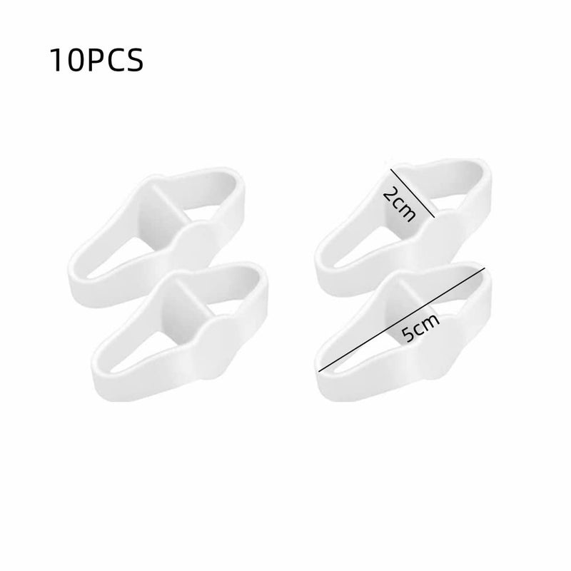 [Australia] - 10Pcs Gel Toe Separators Silicone Bunion Splints Bunion Correctors Toe Separators with 2 Loops Suitable for Bunion and Overlap Toe 