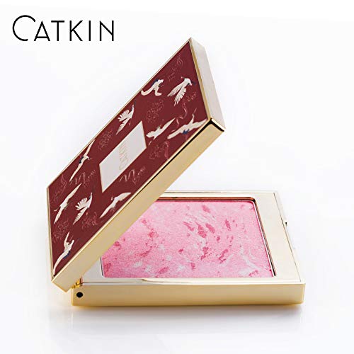 [Australia] - CATKIN Makeup Powder Blush Cheek Color Coral Pink Peach High Definition Natural Blusher (C01) C01 