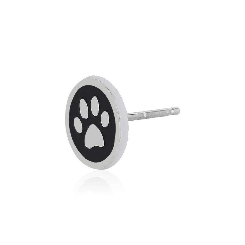 [Australia] - Vanbelle Rhodium Plated and Enamelled 925 Sterling Silver Pet Studs with Post and Butterly for Women and Girls 