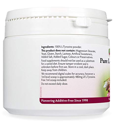 [Australia] - Pure L-Tyrosine Powder 100g, Pharmaceutical Grade, Amino Acids The Building Blocks of Life, Sports & Active Nutrition from Health Leads UK 