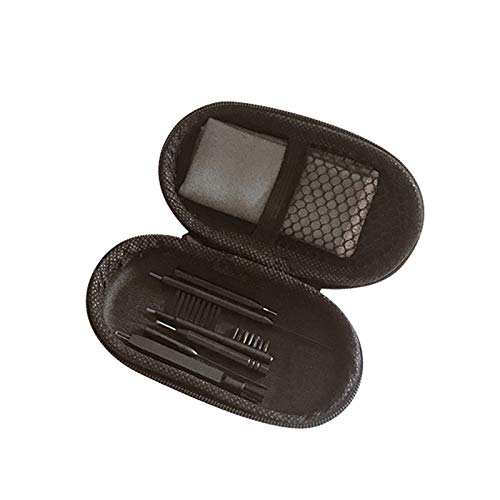 [Australia] - 8-Pieces Hearing Aid Cleaning Kit Hearing Amplifier Cleaning Brush Tools Suitable for AirPods/Earbuds/Earphone/Headphone Cleaner with Wax Loop and Magnet in Zip-up Case Jungle Care 