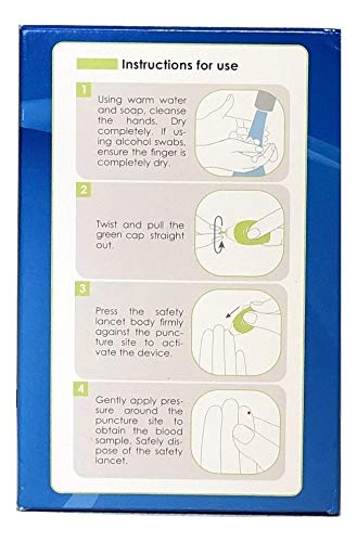[Australia] - ReliOn Safety Lancets with 6" Tote 50 Single Use 30G 2 Pack 
