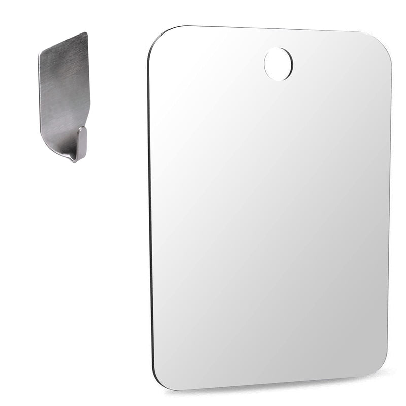 [Australia] - D.F.L LLC Deluxe Large Shower Mirror Fogless Shave Mirror (12 inX8 in) Anit-Fog Travel Shaving Mirror Fog-Free Shatterproof Shower Mirror Portable Wall Hanging Makeup Mirror (XL- Large Shower Mirror) 