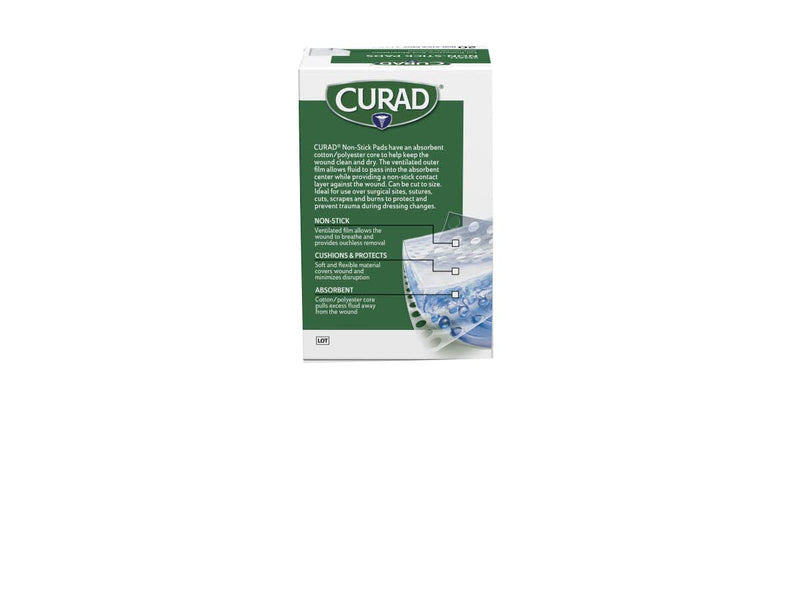 [Australia] - Curad Non-Stick Pads, 2 X 3 Inch(5.1 x 7.6 cm), 20 Count 