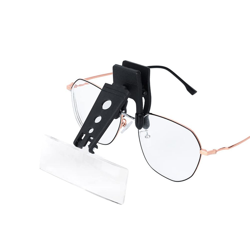 [Australia] - UXELY Magnifier Magnifying Lenses Magnifying Glass Clip On Eyeglass Loupe Hands Free 