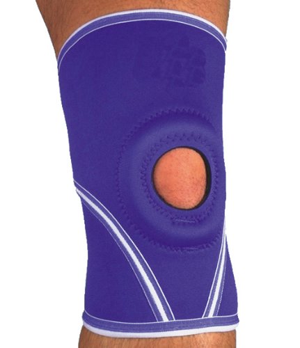 [Australia] - MAXAR Airprene (Breathable Neoprene) Knee Sleeve Compression Brace for Men & Women, Open Patella, Terry Cotton Lining, All-Way Stretch Compression and Support, NKN-209 L Large 