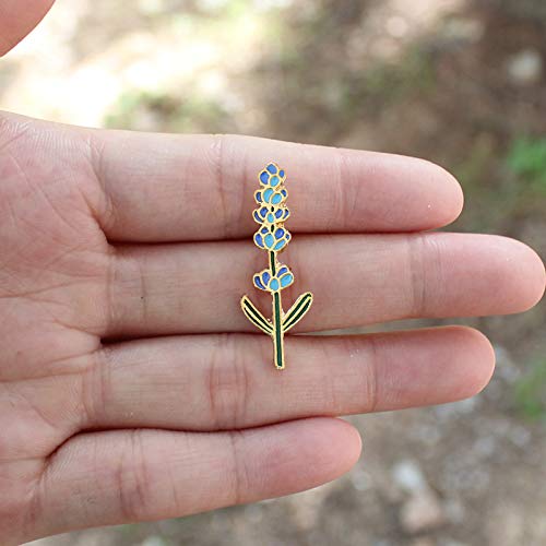 [Australia] - Handmade Color Enamel Lavender Yellow Daisy Flower Brooch and Pin 