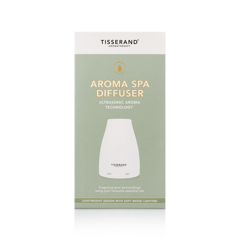 [Australia] - Tisserand Aromatherapy | Aroma Spa Diffuser | For Use With Essential Oils | Mood Lighting | 5 Hours Ultra-Quiet Continuous Mist | 100ml Capacity 