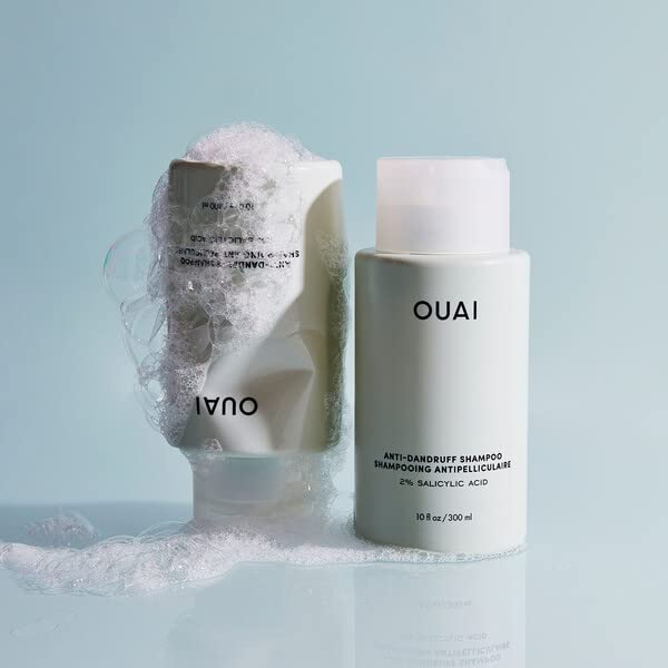 [Australia] - OUAI Anti-Dandruff Shampoo with Salicylic Acid. Gentle Hair Cleanser for Flaky and Dry Scalp. Reduce Itching, Redness, and Irritation (10 Fl Oz / 300ml) 