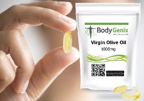 [Australia] - Virgin Olive Oil 1000mg in Capsules Bodygenix UK Omega-3-6 for Health Heart (120) 120 