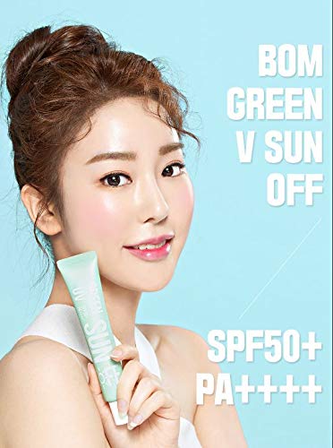 [Australia] - BOM GREEN UV SUN OFF SUNSCREEN 50ml SPF 50, 1.7 oz Oil Free, Weightless, Invisible, Face for All Skin Types Unscented Makeup Primer 