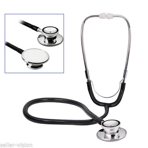 [Australia] - Accessotech Pro Dual Head EMT Stethoscope for Doctor Nurse Vet Medical Student Health Blood Black 