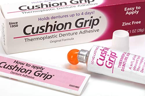 [Australia] - Cushion Grip - A Soft Pliable Thermoplastic Denture Adhesive for Refitting and Tightening 1 Oz (28 Grams) … 