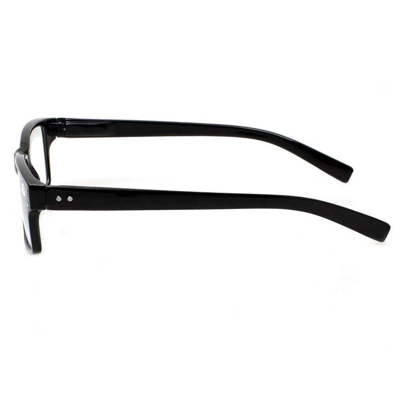 [Australia] - Reading Glasses 5 Pairs Quality Readers Spring Hinge Glasses for Reading for Men and Women 5 Pack Black 2.5 x 