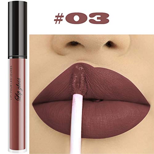 [Australia] - 10pcs/Set Makeup Matte Lipstick Lip Kit, Velvety Liquid Lipstick Waterproof Long Lasting Durable Nude Lip Gloss Beauty Cosmetics Set 