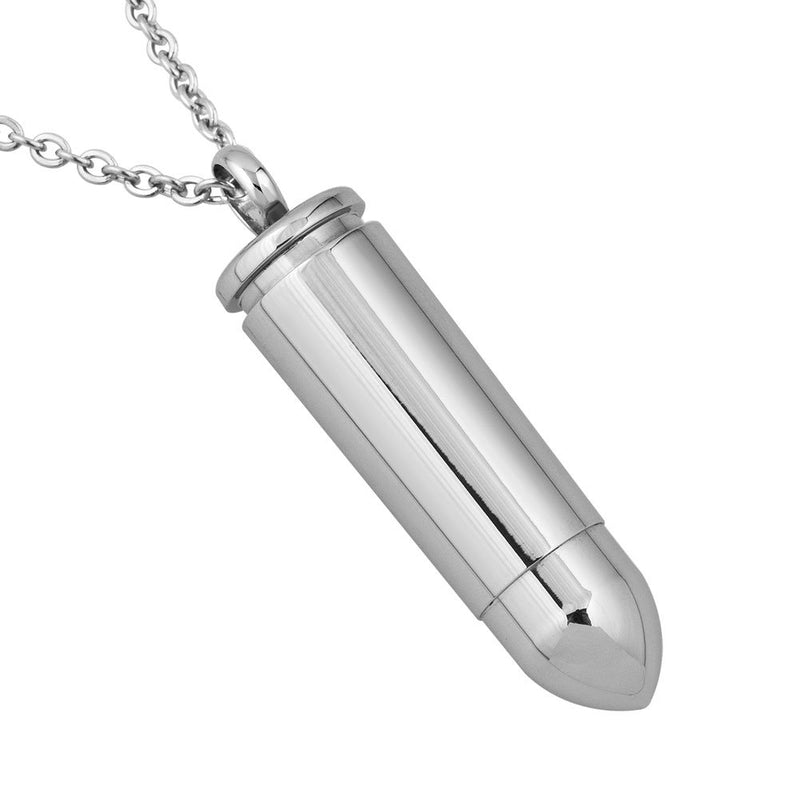 [Australia] - Charmed Craft Cremation Urn Necklace Memorial Keepsake Ashes Holder Bullet Funnel Pendant 