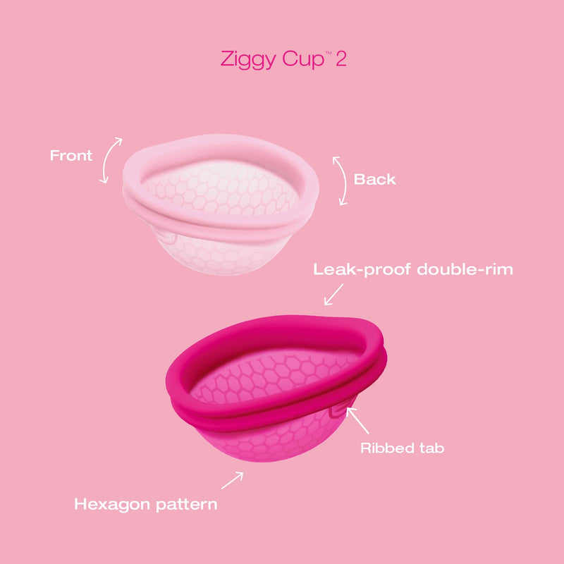 [Australia] - Intimina Ziggy Cup 2 - New Generation Ultra-Thin Flat-Fit Reusable Menstrual Disc (B) B 